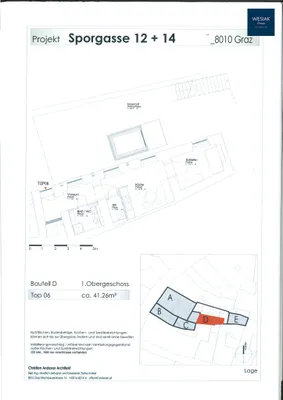 2-Zimmer-Wohnung mieten in Graz – 42 m², € 512 – Bild 2 von 2