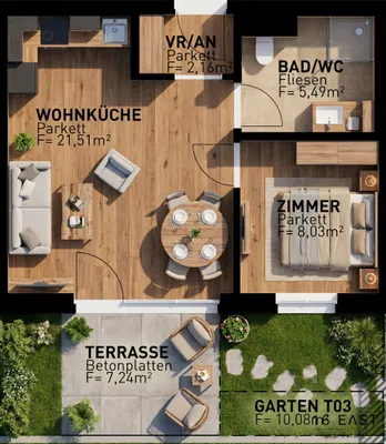 2-Zimmer-Wohnung kaufen in Wien – 37,19 m², € 232.035 – Bild 9 von 9