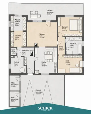 3-Zimmer-Haus kaufen in Villach Land – 97 m², € 454.700 – Bild 28 von 28