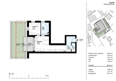 2-Zimmer-Wohnung mieten in Kirchdorf an der Krems – 47,14 m², € 720 – Bild 5 von 10