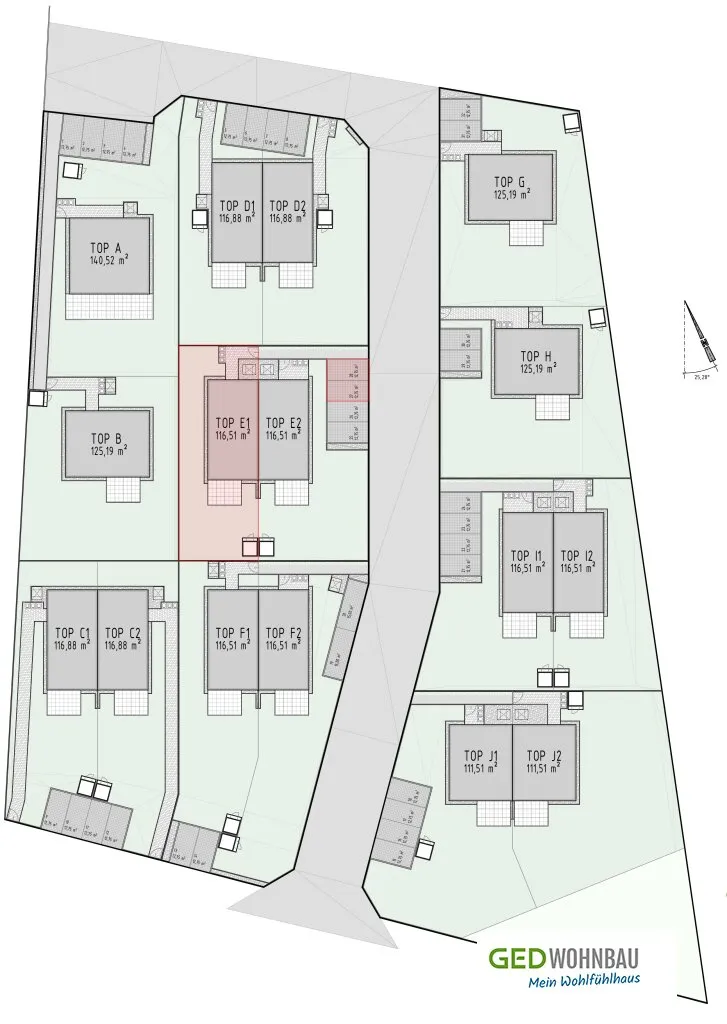 Provisionsfreier Erstbezug: Doppelhaushälfte in Großebersdorf - Holzmassivbauweise, Luftwärmepumpe, PV-Anlage am Dach – pohled 3