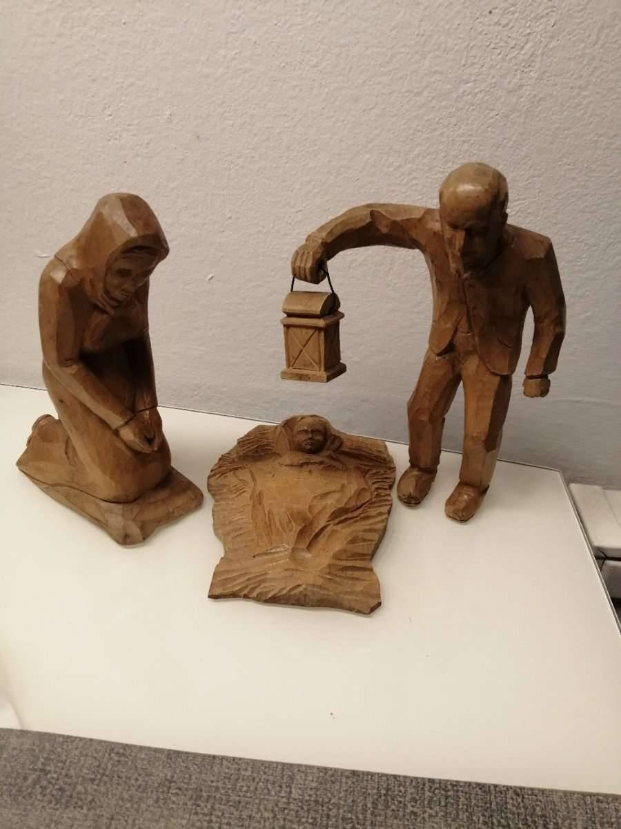 Krippenfiguren aus Holz