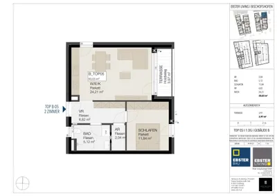 2-Zimmer-Wohnung mieten in Sankt Johann im Pongau – 50 m², € 1.028 – Bild 12 von 12