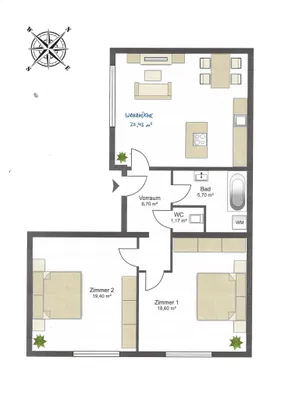 3-Zimmer-Wohnung kaufen in Baden – 77 m², € 329.000 – Bild 18 von 18