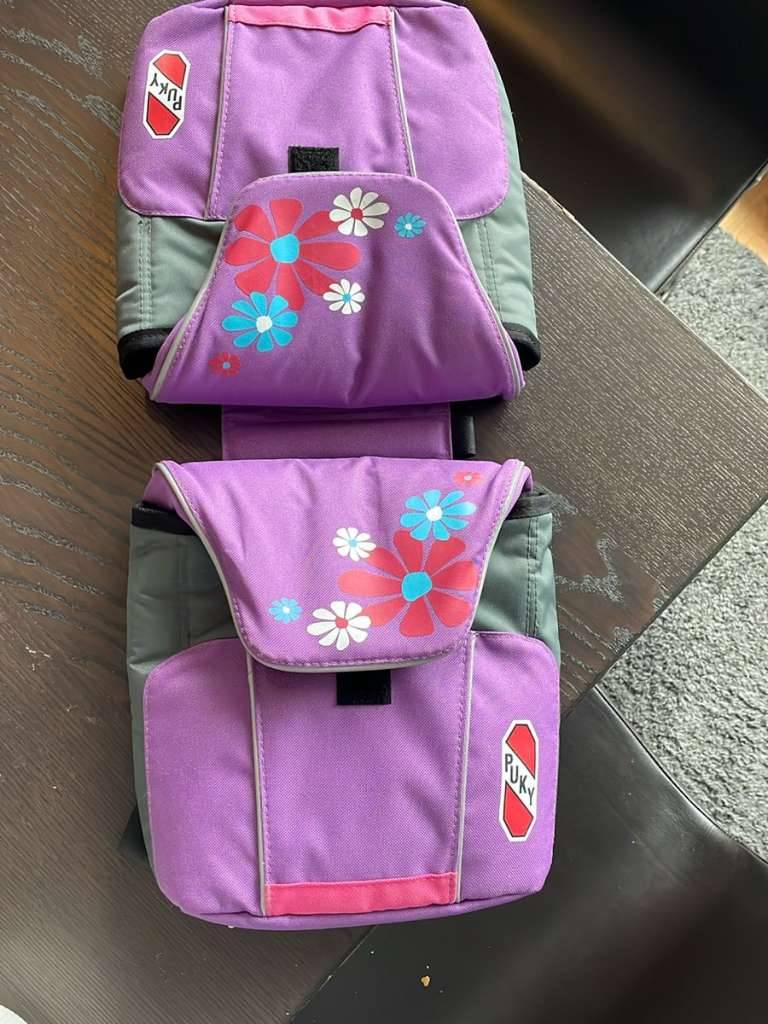 Puky Kinder Doppel-Fahrradtasche lila wie neu,  8,- (1120 Wien) - willhaben