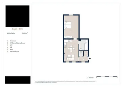 2-Zimmer-Wohnung kaufen in Wien – 53,54 m², € 383.000 – Bild 12 von 12