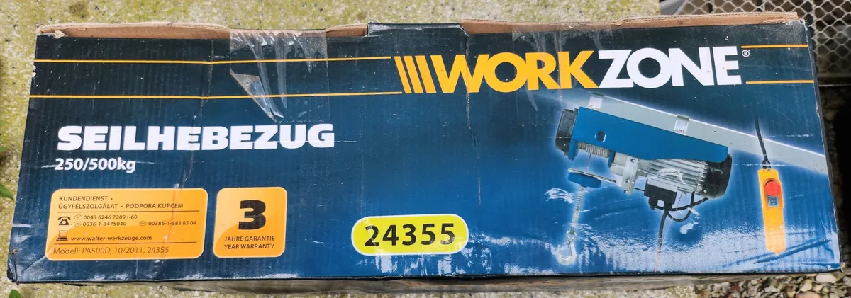 Seilhebezug Workzone 250/500 kg (Originalverpackt), € 50,- (4224 ...