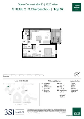 2-Zimmer-Wohnung kaufen in Wien – 46,36 m², € 458.000 – Bild 22 von 22