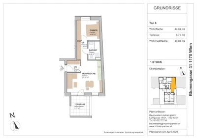 2-Zimmer-Wohnung kaufen in Wien – 44,89 m², € 382.954 – Bild 15 von 15