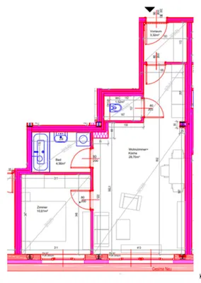 2-Zimmer-Wohnung mieten in Wien – 49 m², € 934 – Bild 3 von 26