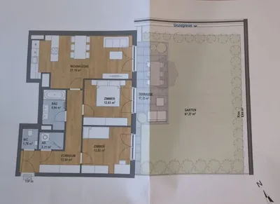 Traumhafte 3-Zimmer-Gartenwohnung mit großer Terrasse & Eigengarten – Bild 2