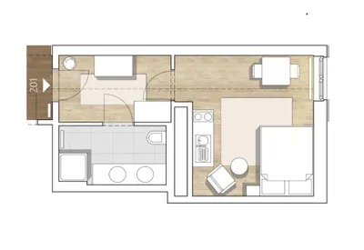 1-Zimmer-Wohnung mieten in Wiener Neustadt Land – 35 m², € 889 – Bild 23 von 24