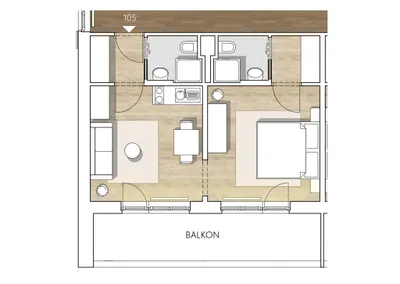 1-Zimmer-Wohnung mieten in Wiener Neustadt Land – 35 m², € 889 – Bild 19 von 24