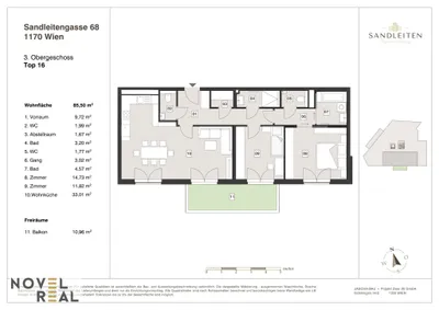 3-Zimmer-Wohnung kaufen in Wien – 85,5 m², € 769.000 – Bild 17 von 17