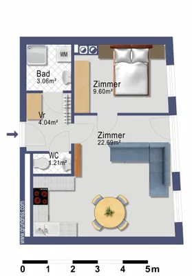 2-Zimmer-Wohnung mieten in Wien – 40,78 m², € 1.069 – Bild 31 von 31