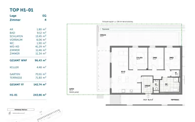 4-Zimmer-Wohnung kaufen in Graz – 96,43 m², € 499.824 – Bild 4 von 13