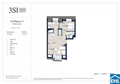 Immobilie kaufen in Wien – 59,08 m², € 569.000 – Bild 22 von 23
