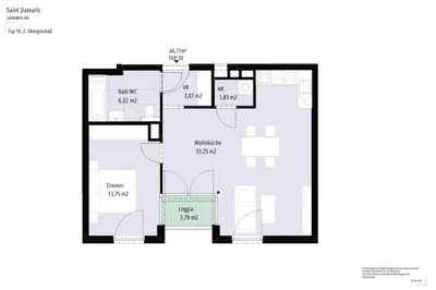 2-Zimmer-Wohnung kaufen in Wien – 57,92 m², € 485.700 – Bild 9 von 9