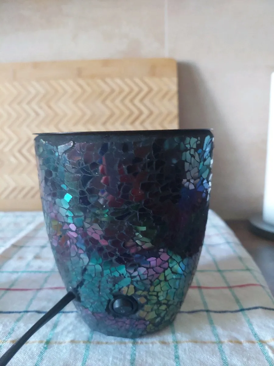 teelichthalter glas bunt Windlichter WIESENBLUMEN Rillendesign