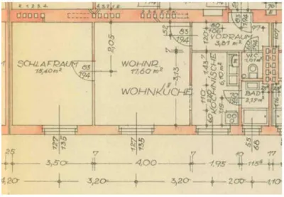 2-Zimmer-Wohnung mieten in Graz – 47,03 m², € 404 – Bild 2 von 2