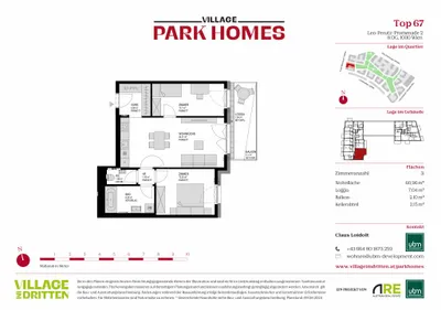 3-Zimmer-Wohnung kaufen in Wien – 60,96 m², € 567.000 – Bild 9 von 9