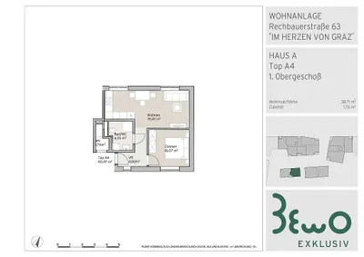 2-Zimmer-Wohnung kaufen in Graz – 38,71 m², € 257.000 – Bild 15 von 15