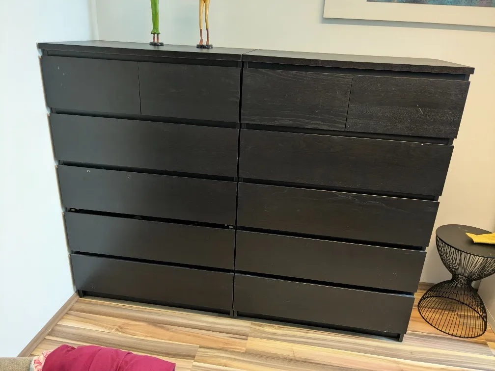 MALM Kommode mit 6 Schubladen, schwarzbraun, 80x123 cm, € 185,- (1230 Wien)