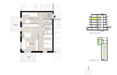 3-Zimmer-Wohnung kaufen in Innsbruck – 63,65 m², € 576.400 – Bild 5 von 5