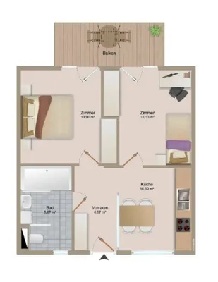 3-Zimmer-Wohnung mieten in Graz – 50,52 m², € 842 – Bild 10 von 22