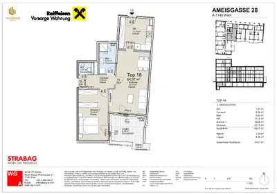 2-Zimmer-Wohnung kaufen in Wien – 64,07 m², € 495.300 – Bild 12 von 17