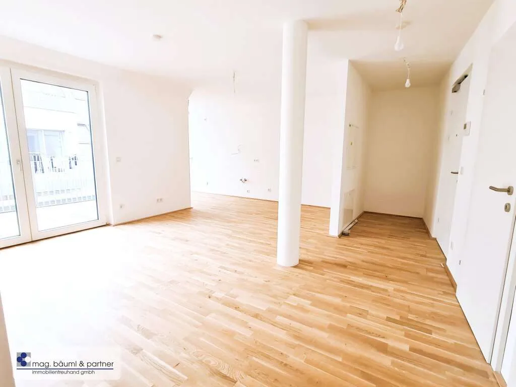 Erstbezug! 2-Zimmer-Wohnung mit Terrasse inkl. Küche in der Nähe U1 Kagraner Platz – pohled 3