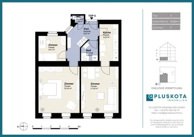 3-Zimmer-Wohnung kaufen in Wien – 77 m², € 349.000 – Bild 14 von 14