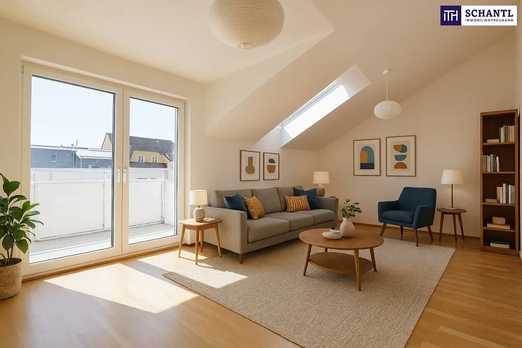 Charmante Dachgeschosswohnung mit viel Licht und luftiger Raumhöhe! Innenhof-Süd-Ausrichtung! Top Anbindung! Ab sofort verfügbar! - Ansicht 2