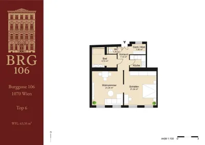 2-Zimmer-Wohnung kaufen in Wien – 63,35 m², € 399.000 – Bild 20 von 20