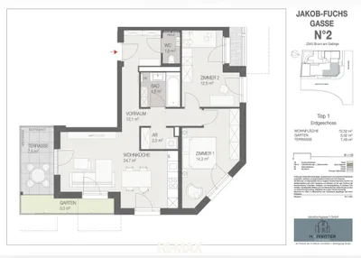3-Zimmer-Wohnung kaufen in Mödling – 72,52 m², € 329.900 – Bild 8 von 8