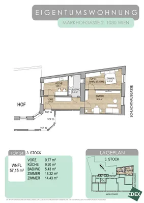 2-Zimmer-Wohnung kaufen in Wien – 55,52 m², € 270.000 – Bild 17 von 17