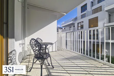 2-Zimmer Neubau-Erstbezug mit Balkon in Hofruhelage - hochwertige Vollausstattung – Bild 2