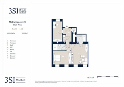 3-Zimmer-Wohnung kaufen in Wien – 62,15 m², € 359.000 – Bild 23 von 23