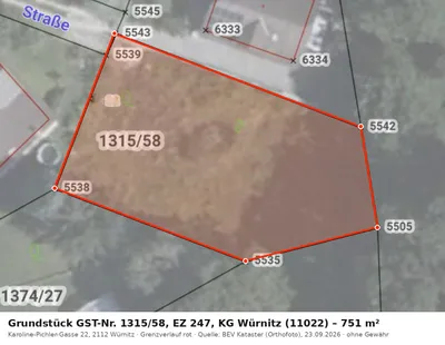 Grundstück zum Kauf in 2112 Korneuburg