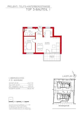 Wohnung kaufen in Innsbruck-Land – 49,21 m², € 345.500 – Bild 2 von 2