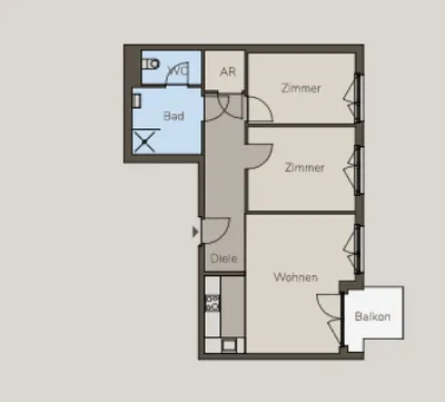 3-Zimmer-Wohnung mieten in Graz – 66,37 m², € 1.100 – Bild 9 von 9