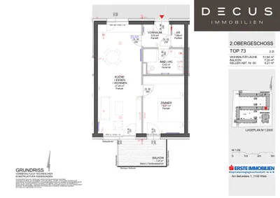 2-Zimmer-Wohnung mieten in Graz – 54 m², € 742 – Bild 16 von 16