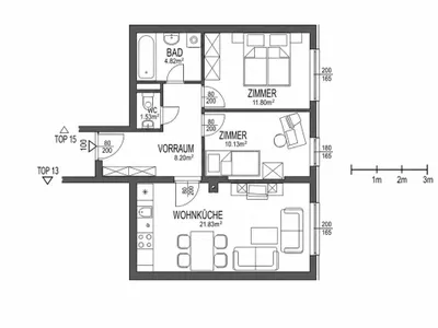 3-Zimmer-Wohnung kaufen in Tulln – 59,07 m², € 199.900 – Bild 10 von 10