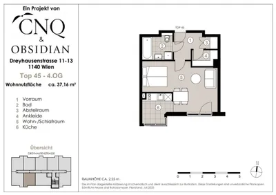 1-Zimmer-Wohnung kaufen in Wien – 37,16 m², € 199.000 – Bild 25 von 25