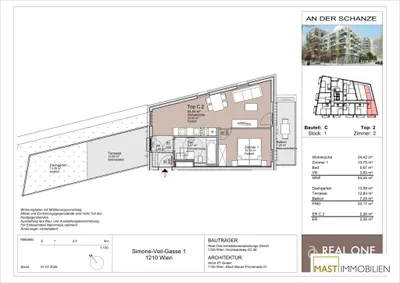 2-Zimmer-Wohnung mieten in Wien – 44,44 m², € 1.150 – Bild 11 von 11