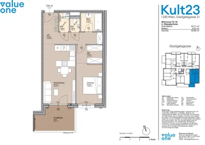 2-Zimmer-Wohnung kaufen in Wien – 53,71 m², € 350.000 – Bild 27 von 27
