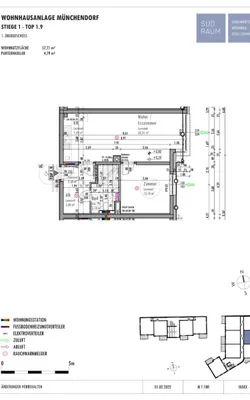 2-Zimmer-Wohnung mieten in Mödling – 57,71 m², € 717 – Bild 2 von 5