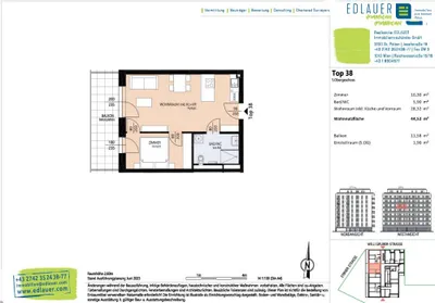 2-Zimmer-Wohnung mieten in Sankt Pölten – 44,87 m², € 725 – Bild 11 von 12
