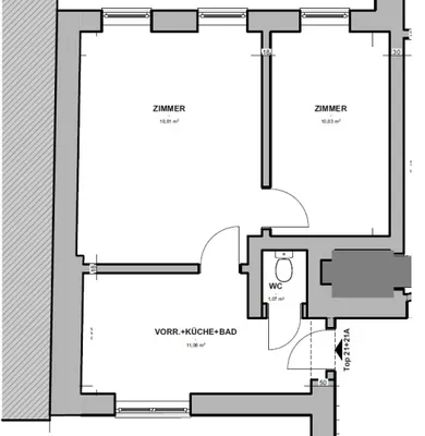 2-Zimmer-Wohnung kaufen in Wien – 41,77 m², € 156.000 – Bild 3 von 11