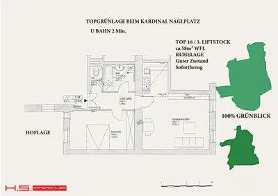 2-Zimmer-Wohnung kaufen in Wien – 58 m², € 374.000 – Bild 14 von 14